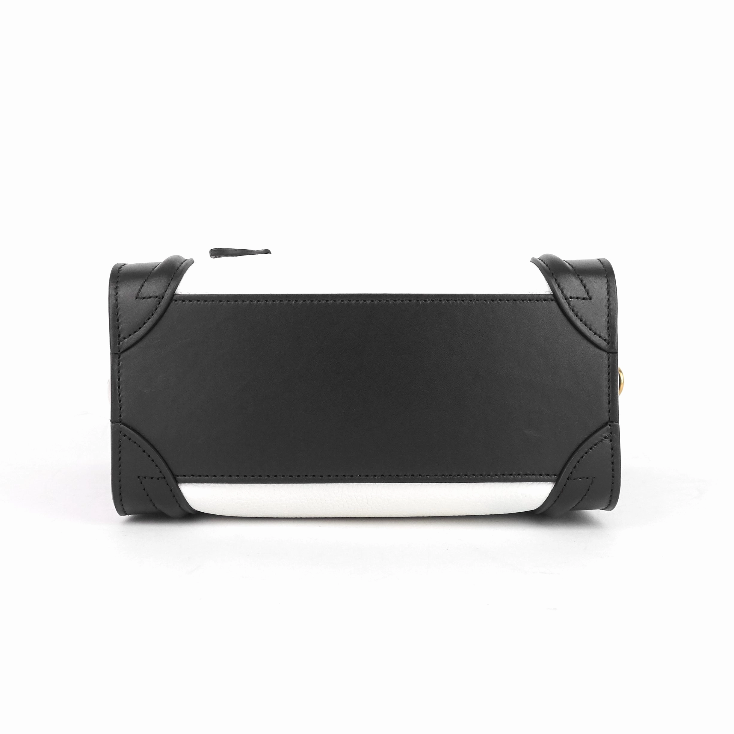 Luggage Nano Tricolor Calfskin and Suede Bag