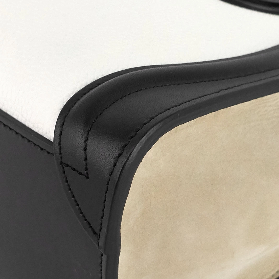 Luggage Nano Tricolor Calfskin and Suede Bag