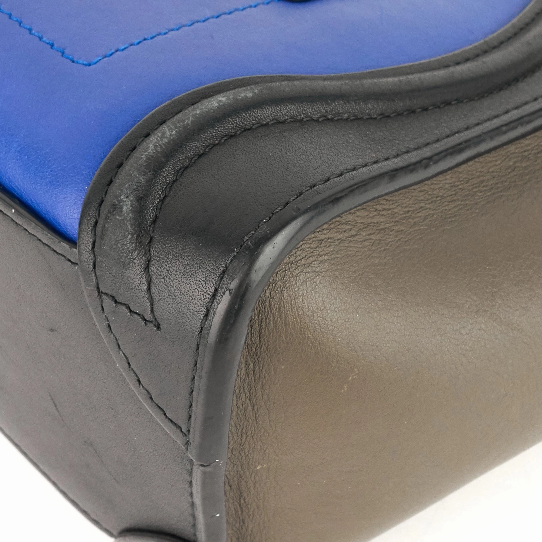 Luggage Nano Tricolour Calfskin Tote Bag