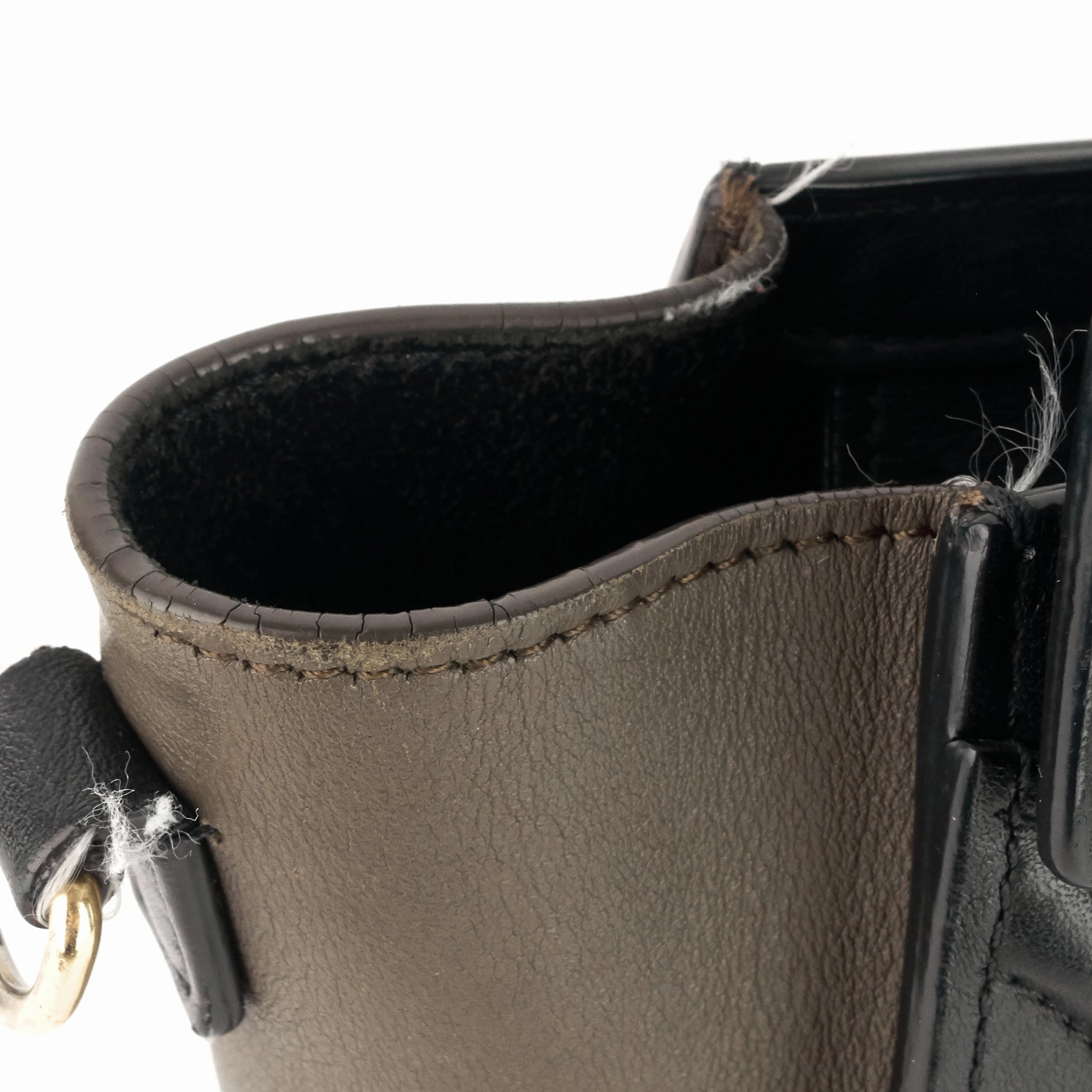 Luggage Nano Tricolour Calfskin Tote Bag