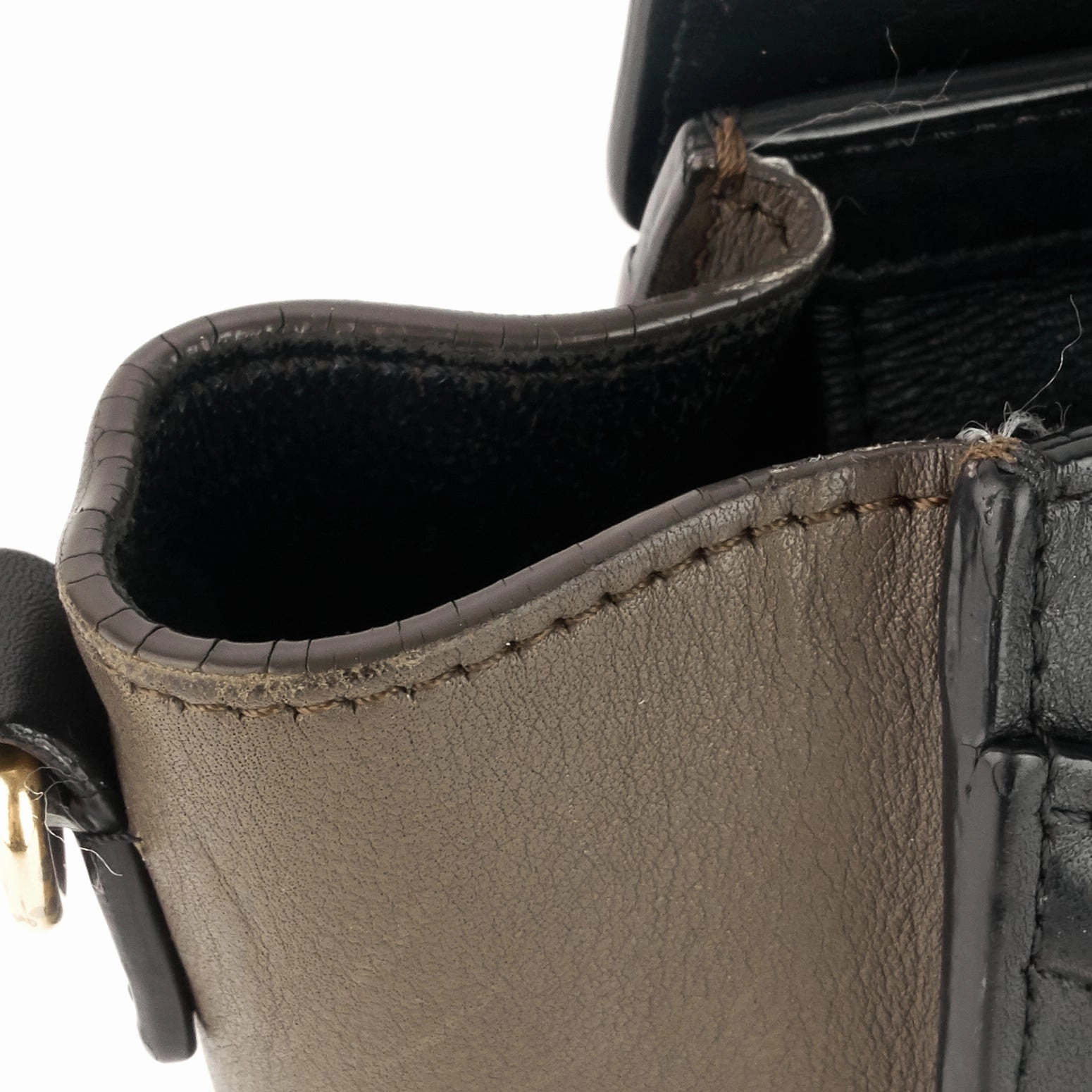 Luggage Nano Tricolour Calfskin Tote Bag