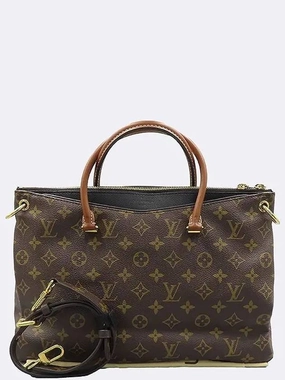 M41064 Monogram Canvas NOIR Palace Tote Bag Shoulder Strap