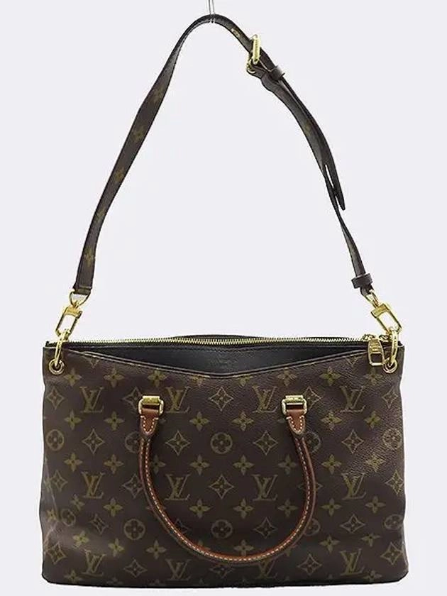 M41064 Monogram Canvas NOIR Palace Tote Bag Shoulder Strap