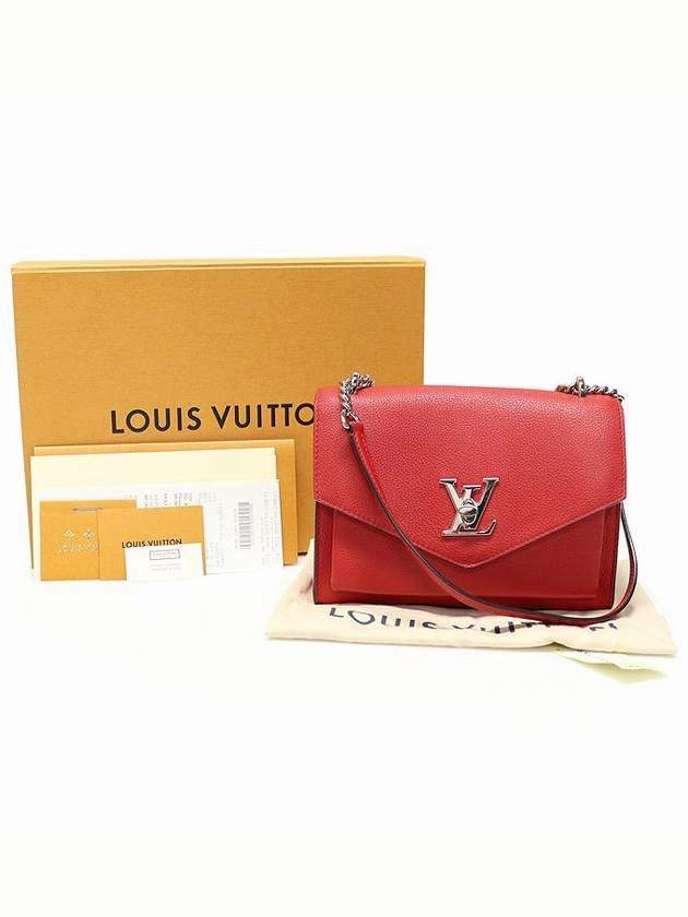 M51419 Red Calfskin My Lock Me BB Chain Shoulder Bag
