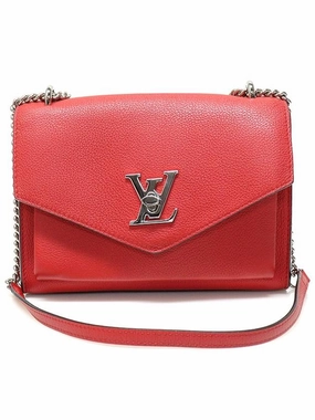 M51419 Red Calfskin My Lock Me BB Chain Shoulder Bag