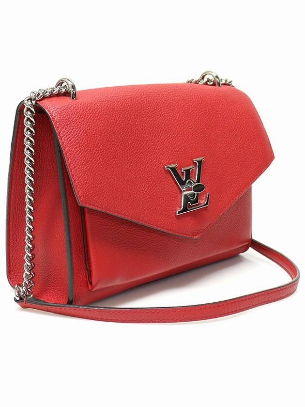 M51419 Red Calfskin My Lock Me BB Chain Shoulder Bag