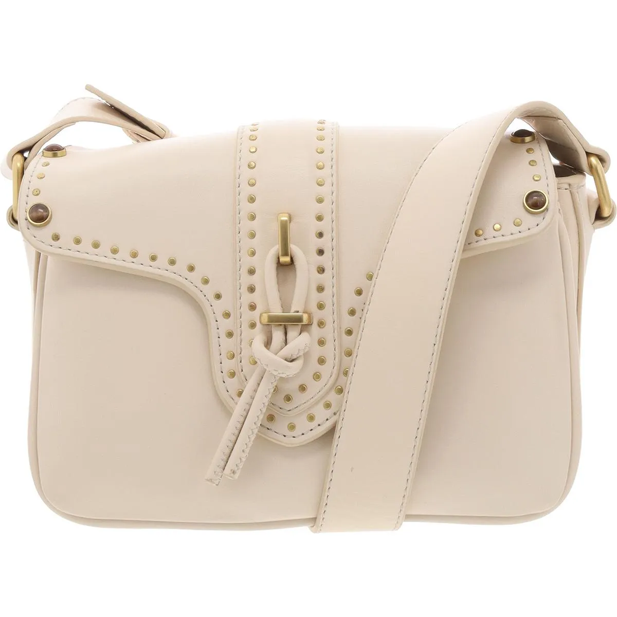 Maecy Womens Studded Leather Crossbody Handbag