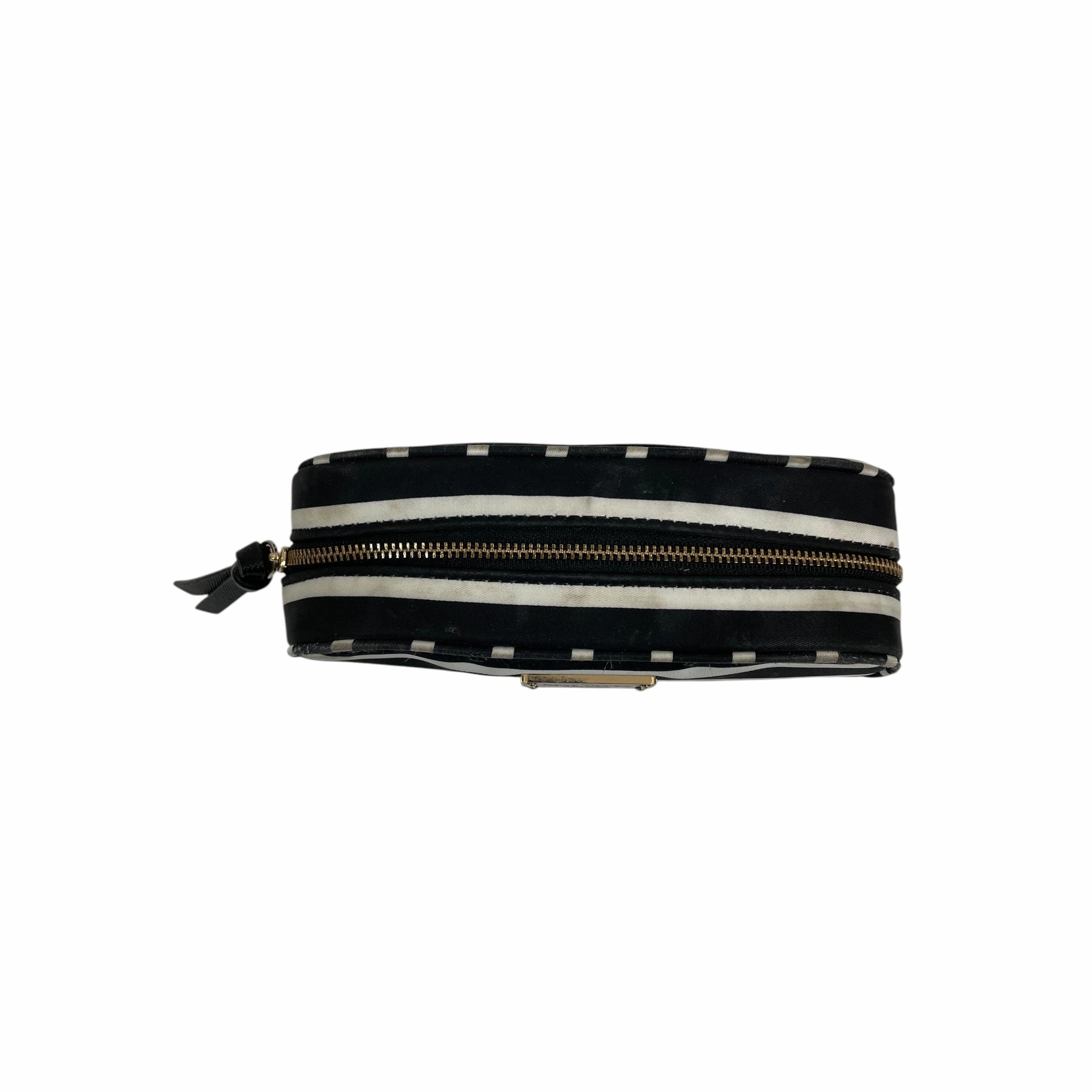Makeup Bag Designer By Kate Spade In Black & White, Size:Small