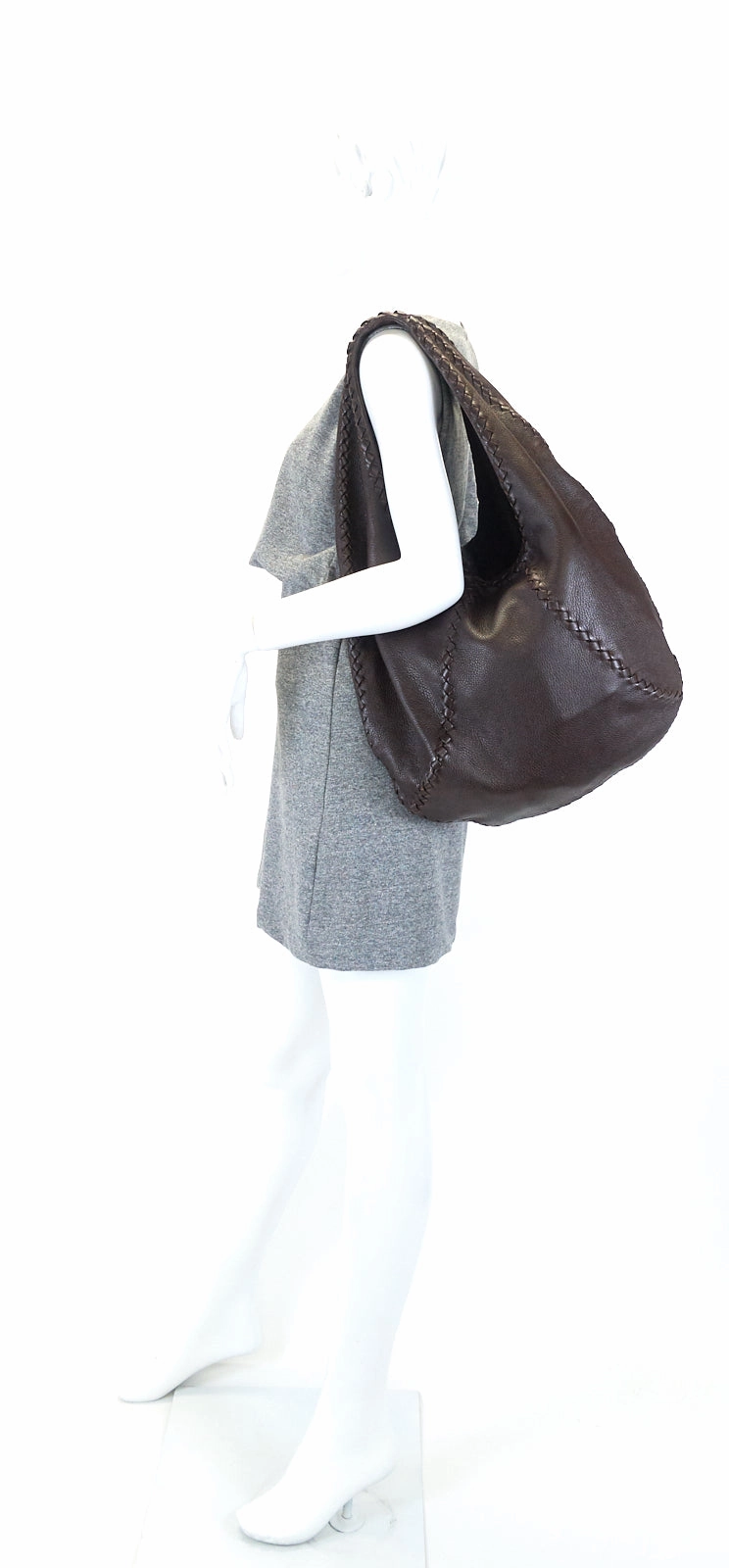 Mallow Cervo Leather Hobo Bag