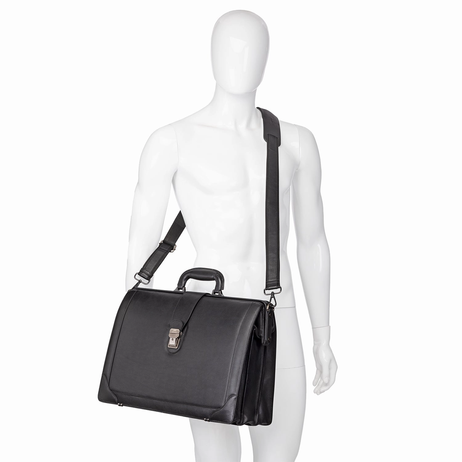 Mancini MILAN Luxurious Litigator Briefcase Pocket for 17.3 Laptop
