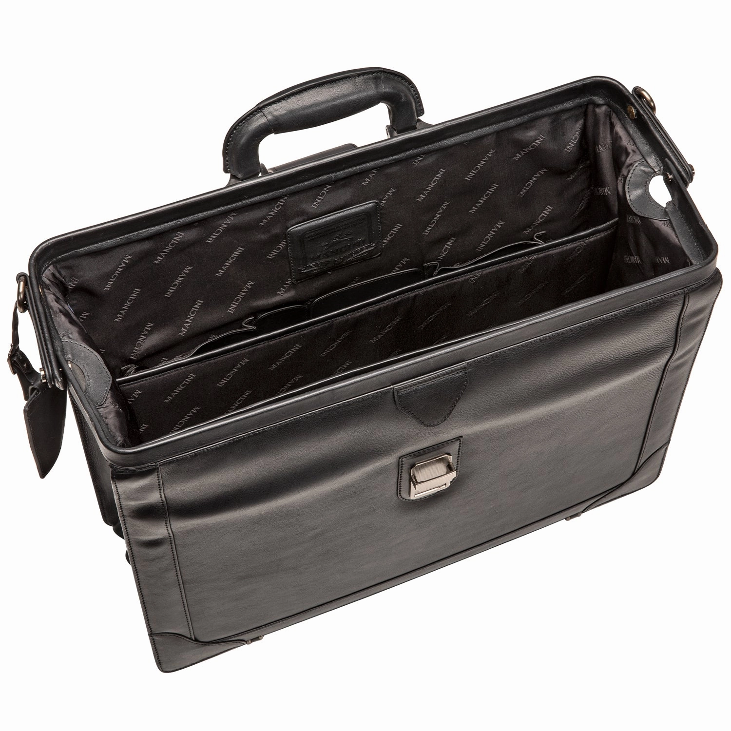Mancini MILAN Luxurious Litigator Briefcase Pocket for 17.3 Laptop