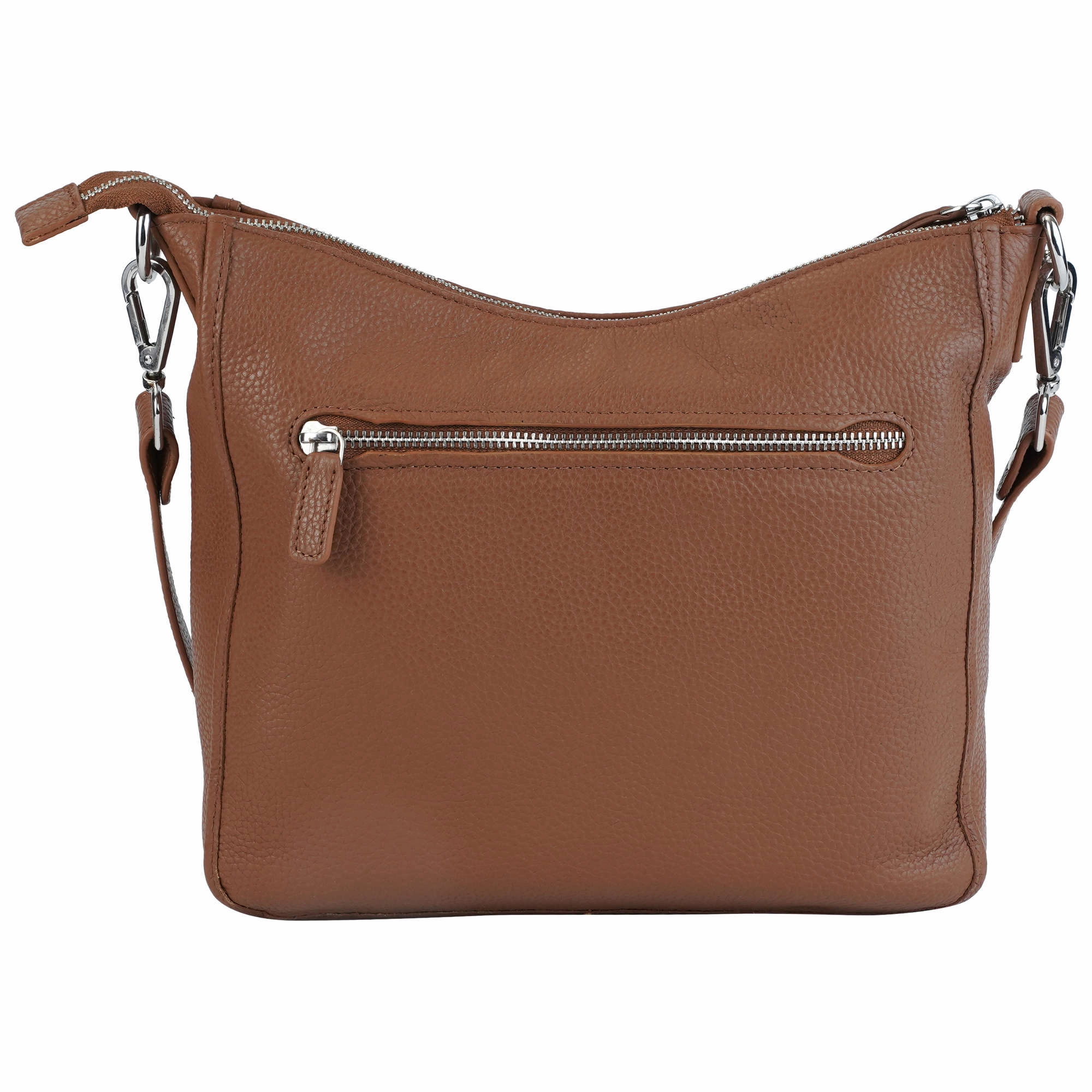 Mancini Pebbled Elizabeth Crossbody Handbag