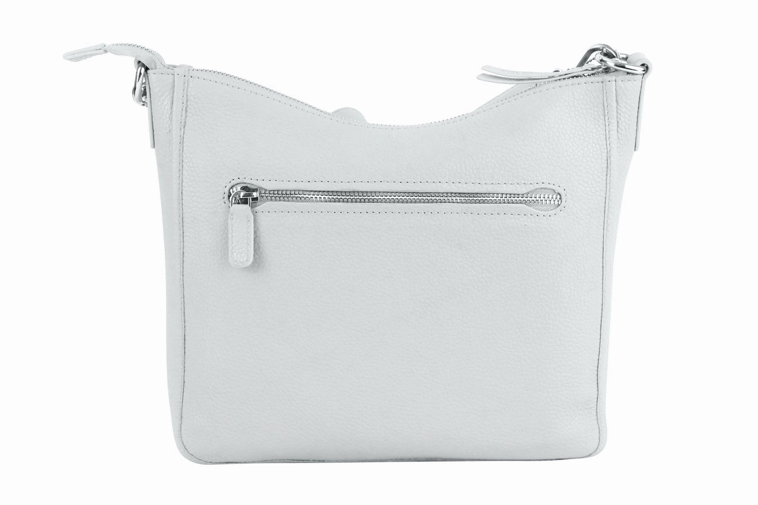 Mancini Pebbled Elizabeth Crossbody Handbag