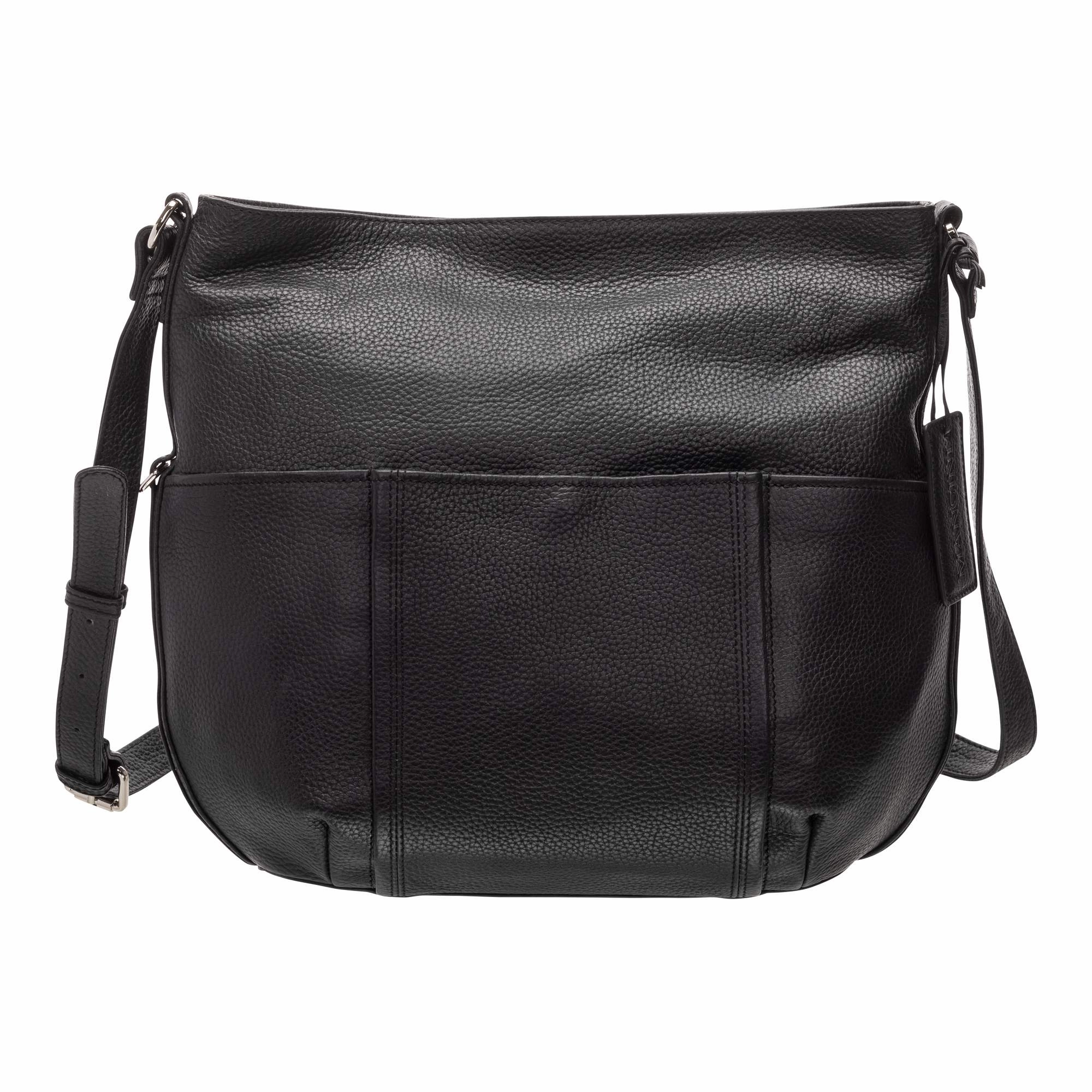 Mancini Pebbled Katherine Leather Shoulder Bag