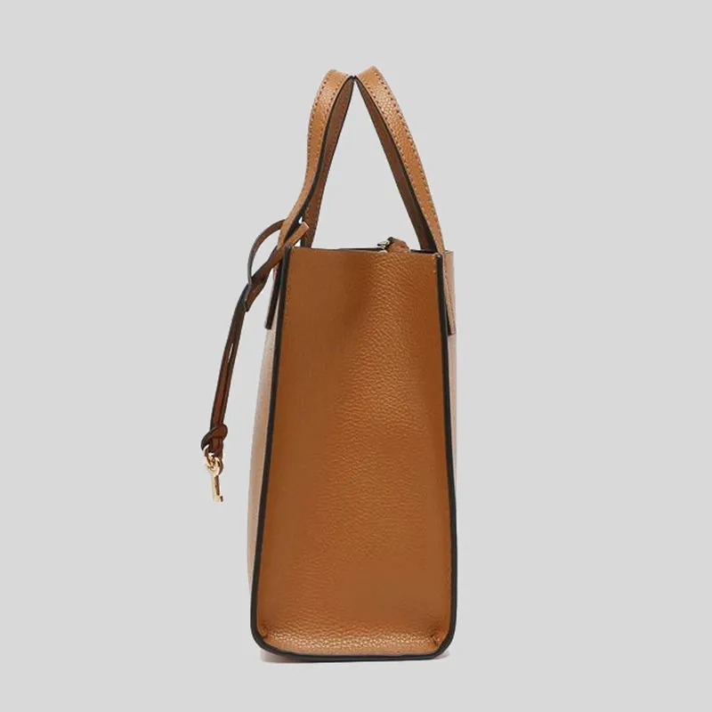 MARC JACOBS Mini Grind Coated Leather Tote Smoked Almond M0015685