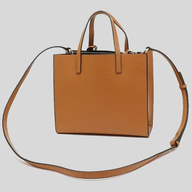 MARC JACOBS Mini Grind Coated Leather Tote Smoked Almond M0015685