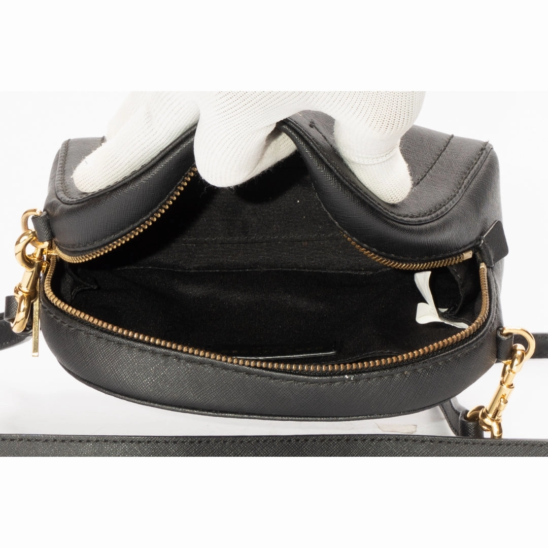 Marc Jacobs Black Saffiano Leather Crossbody Bag