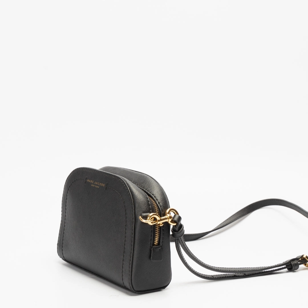 Marc Jacobs Black Saffiano Leather Crossbody Bag