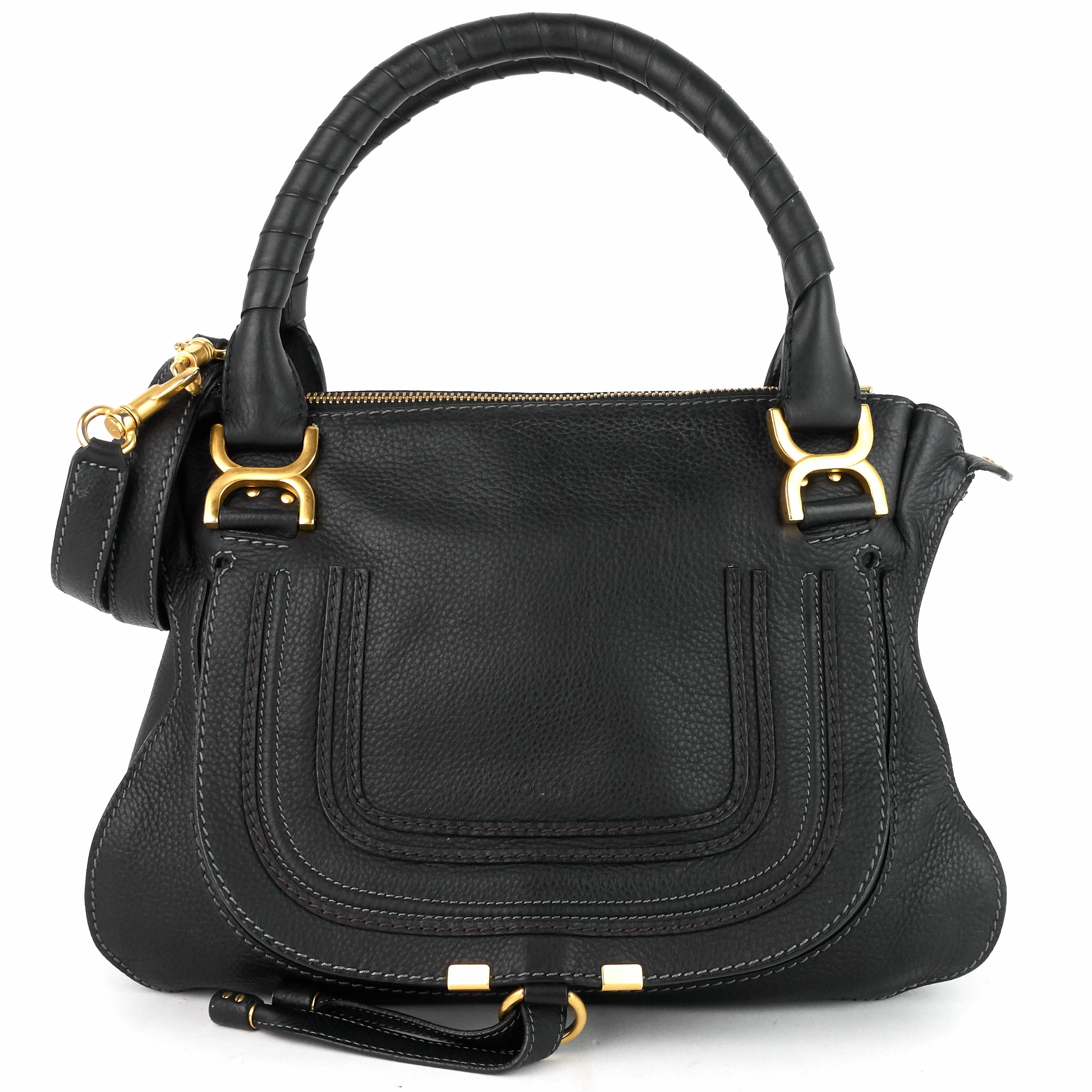 Marcie Calfskin Leather Handbag