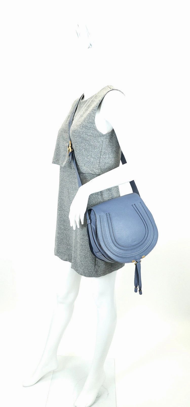 Marcie Calfskin Leather Medium Crossbody Bag
