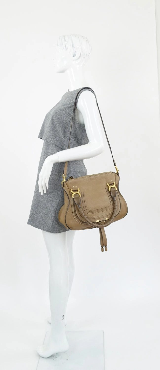 Marcie Calfskin Leather Medium Handbag