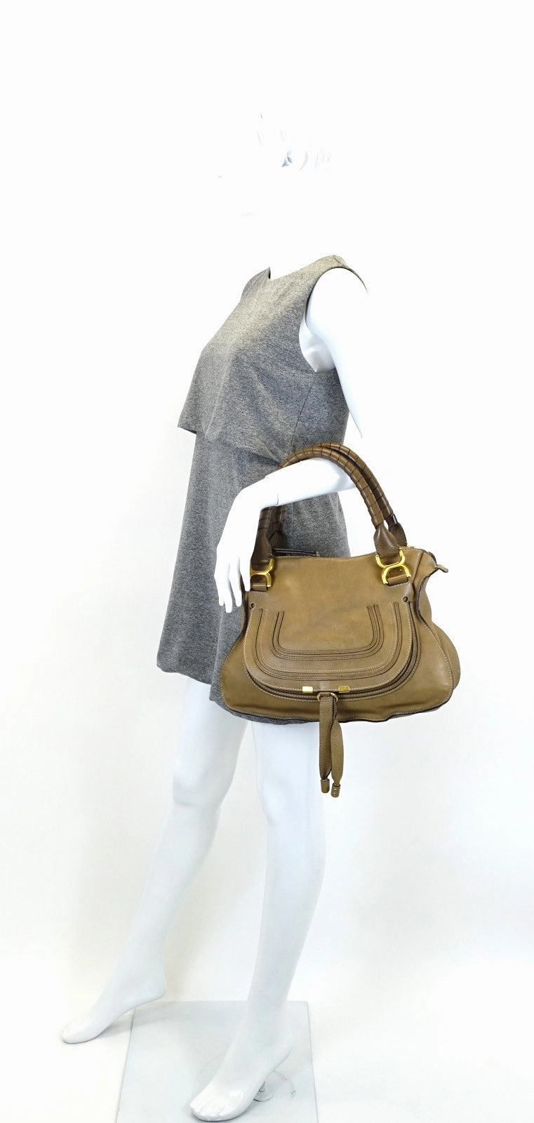 Marcie Calfskin Leather Medium Shoulder Bag