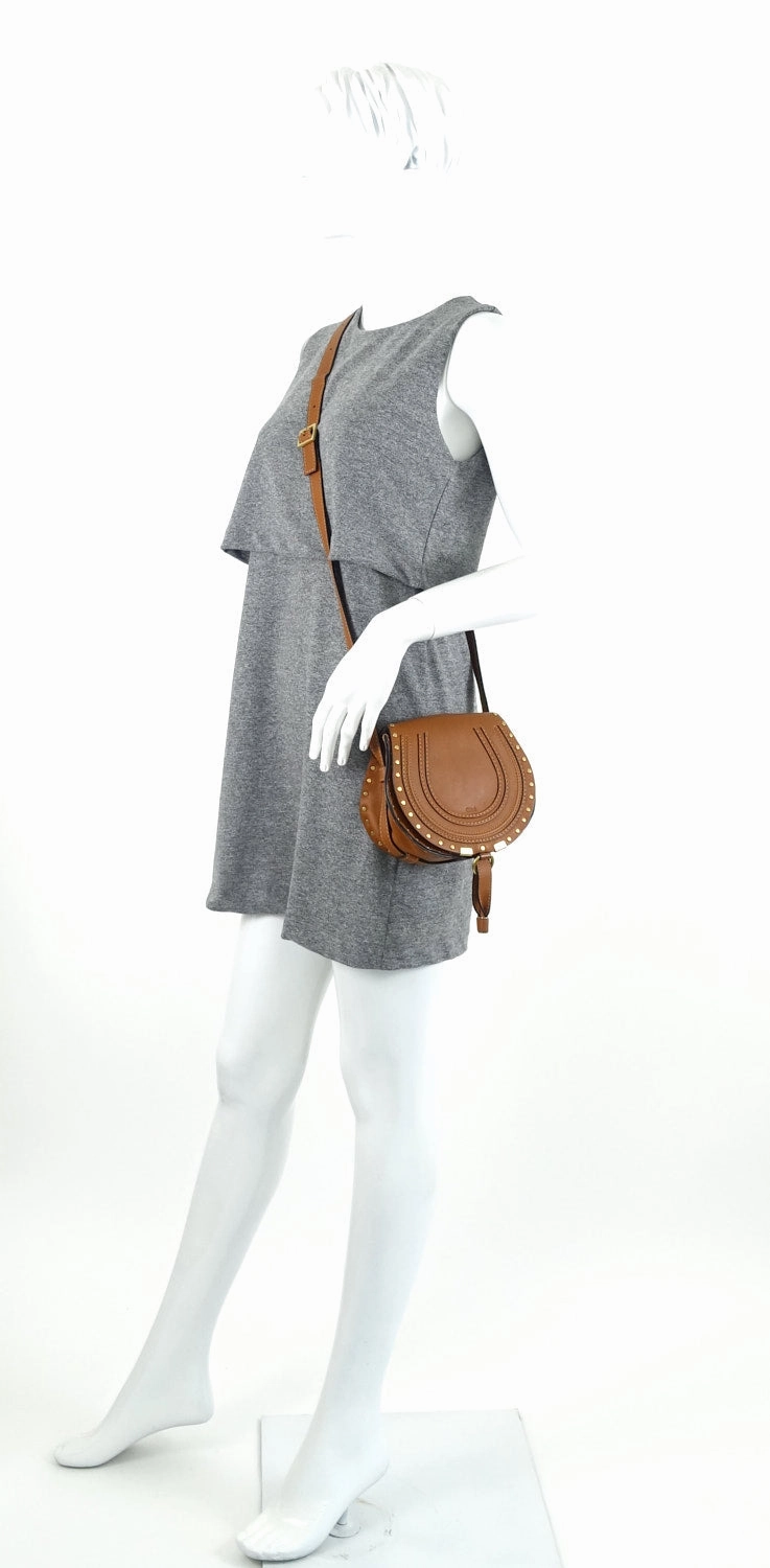 Marcie Calfskin Leather Small Crossbody Bag