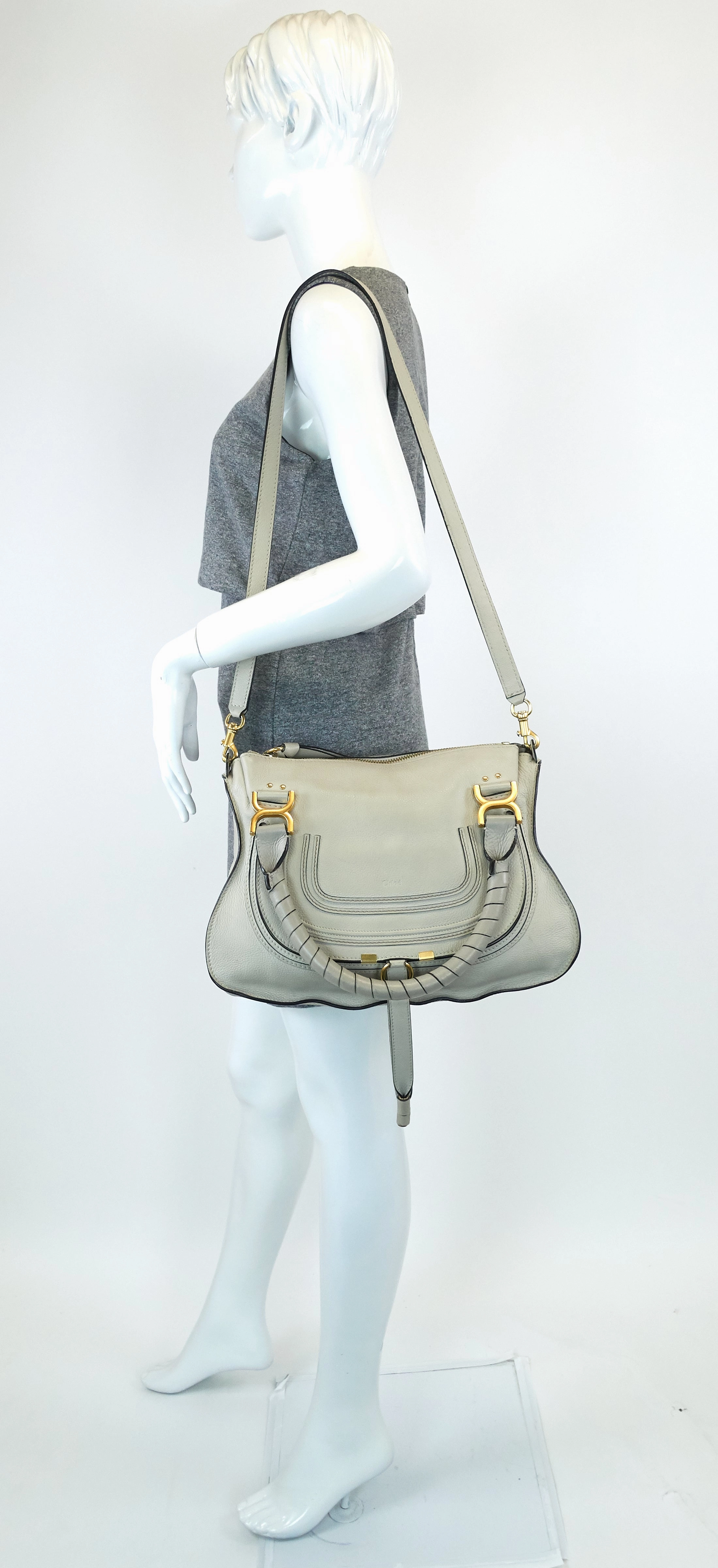 Marcie Medium Calfskin Satchel Bag