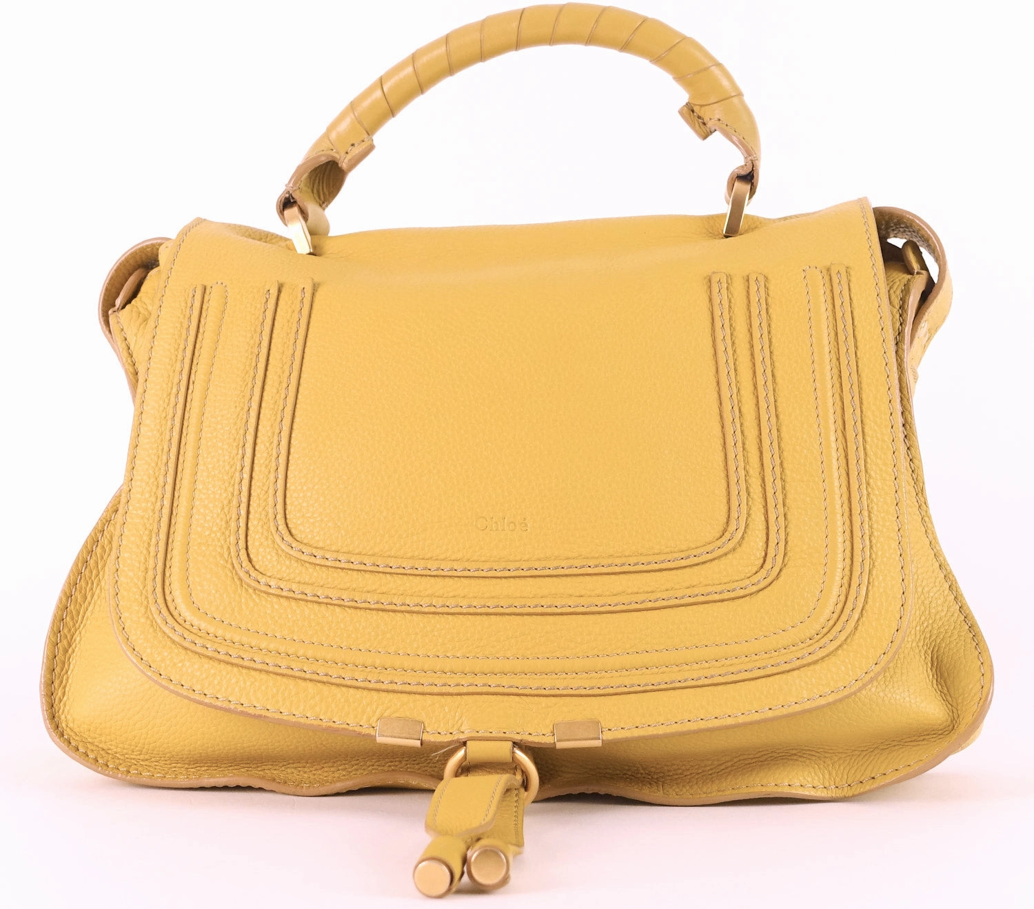 Marcie Top Handle Calfskin Leather Medium Bag
