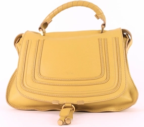 Marcie Top Handle Calfskin Leather Medium Bag