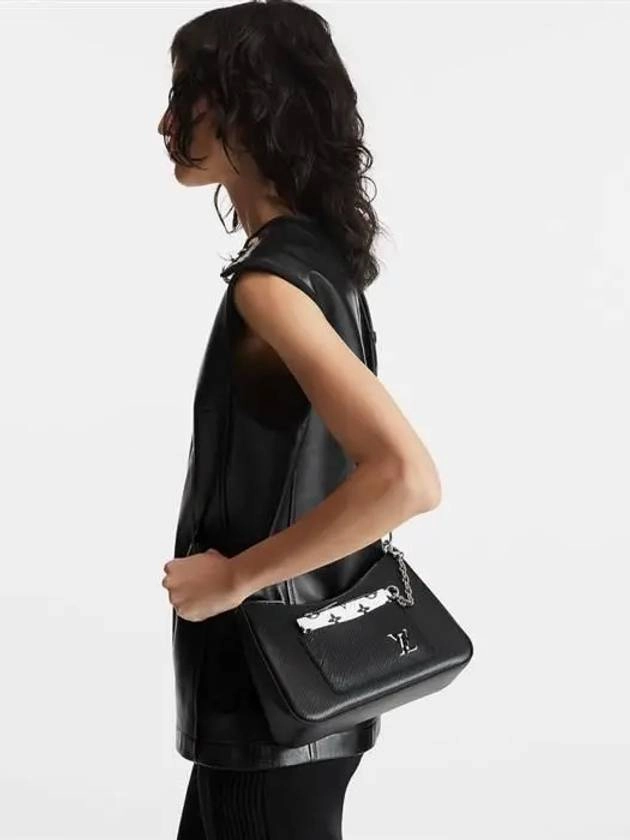 Marelle Epi Shoulder Bag Black