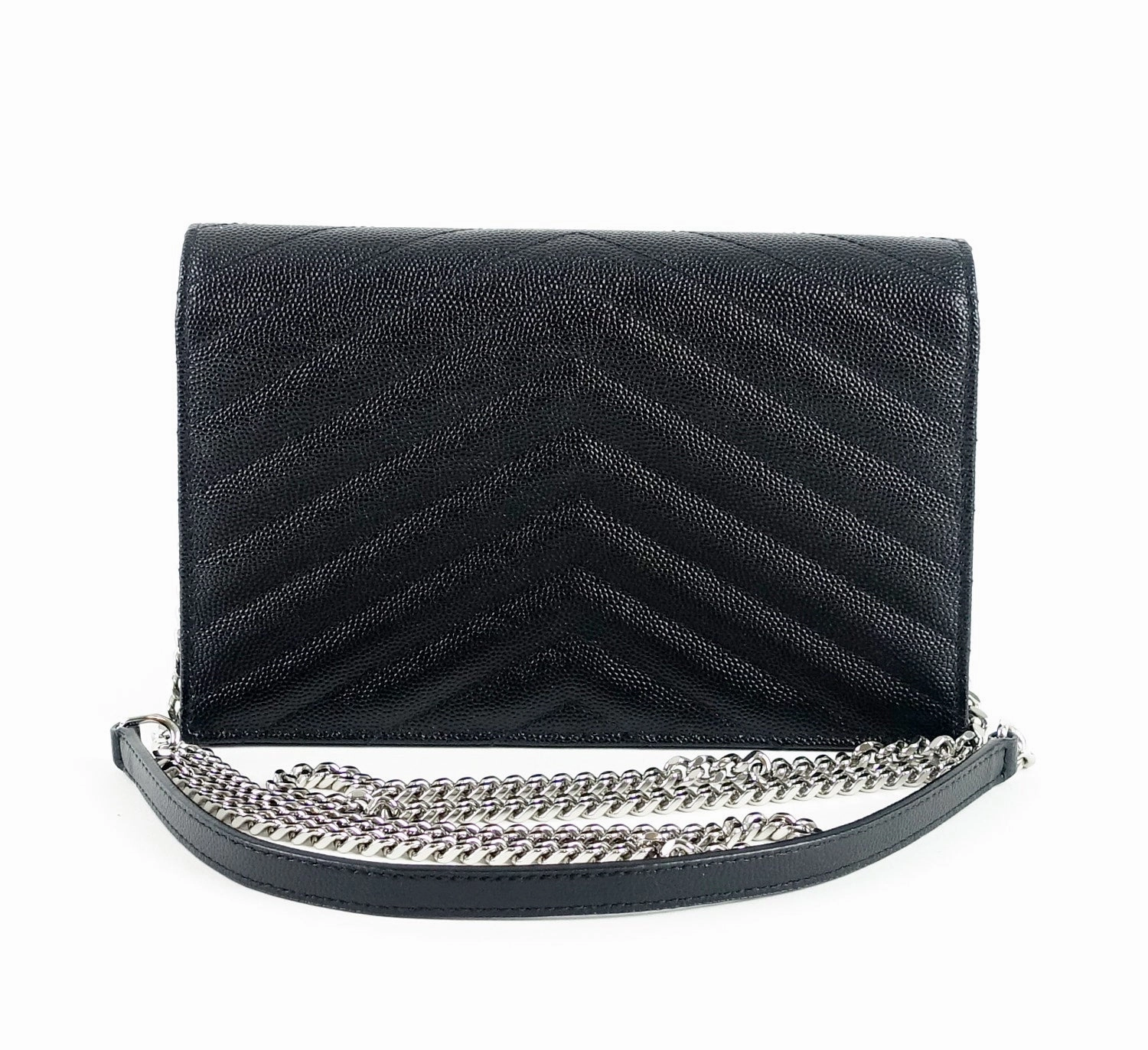 Matelasse Chevron Calf Leather Classic Wallet