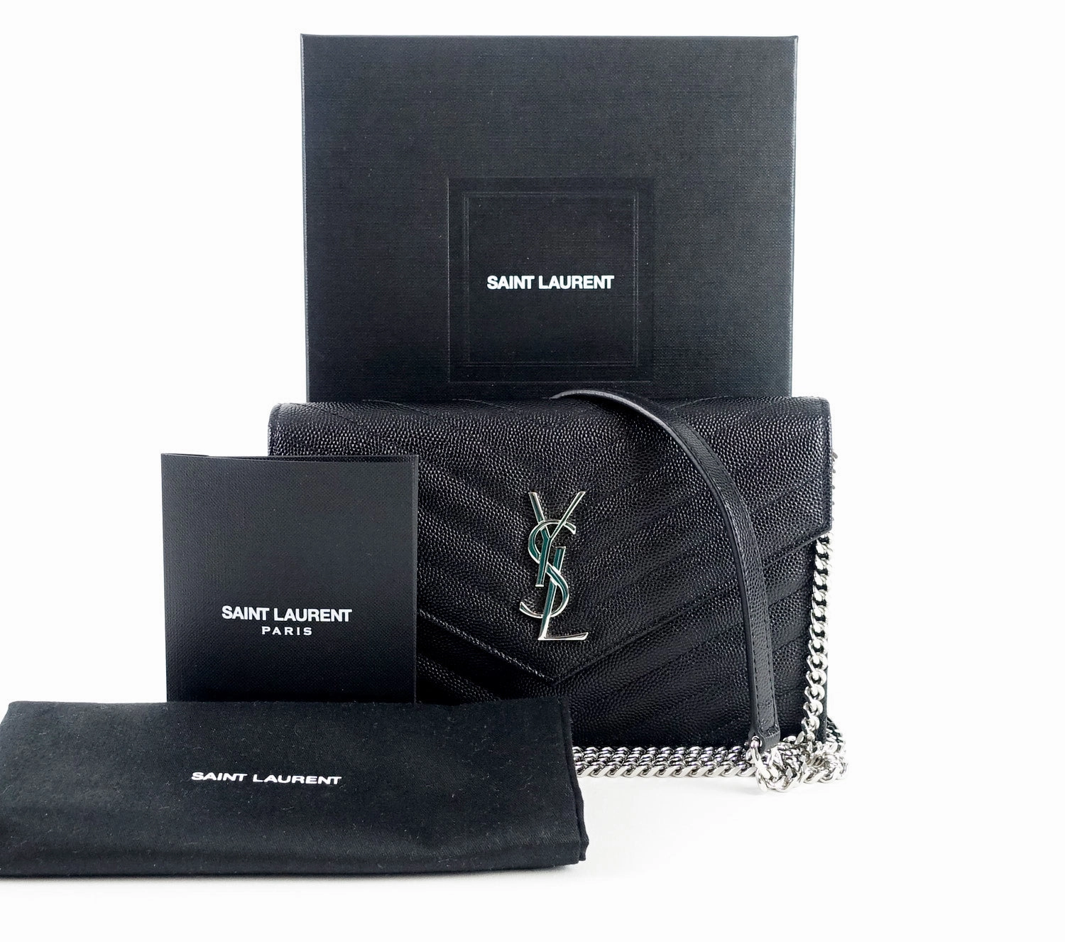 Matelasse Chevron Calf Leather Classic Wallet