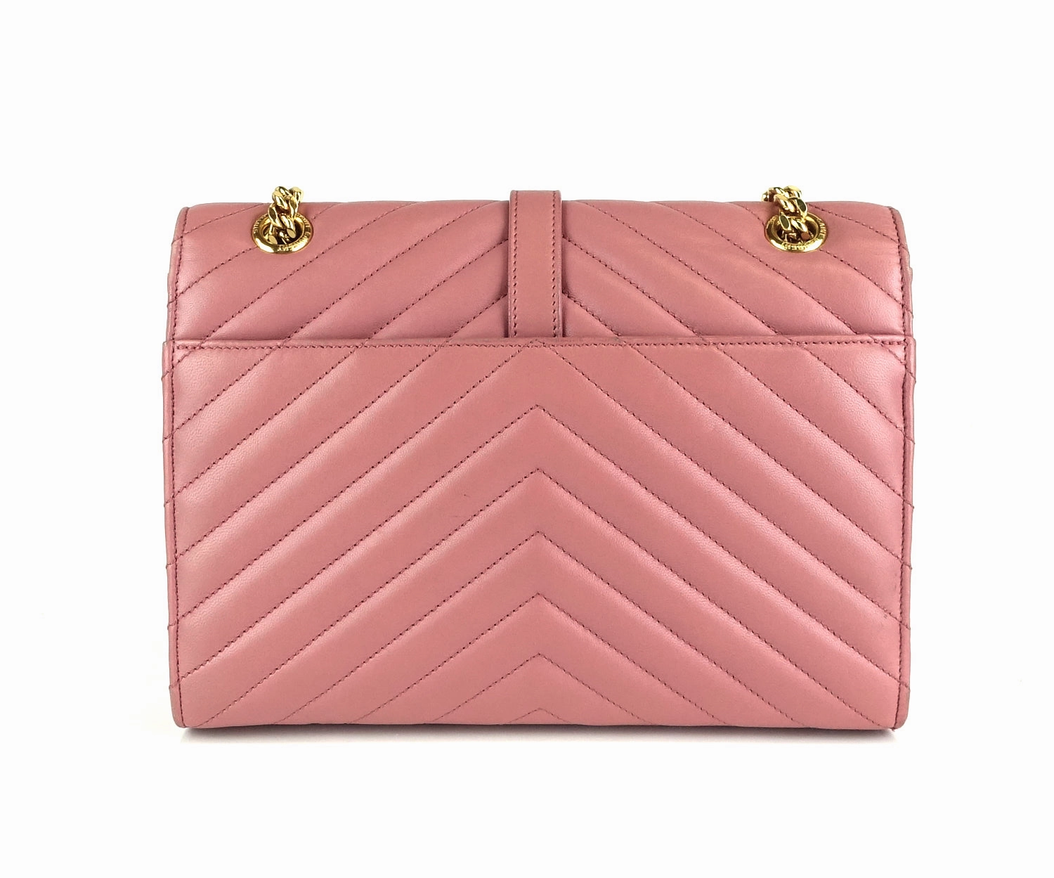 Matelasse Chevron Leather Classic Monogram Medium Bag