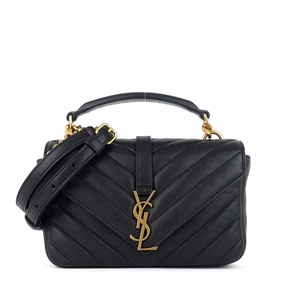 Matelasse Chevron Leather College Chain Wallet