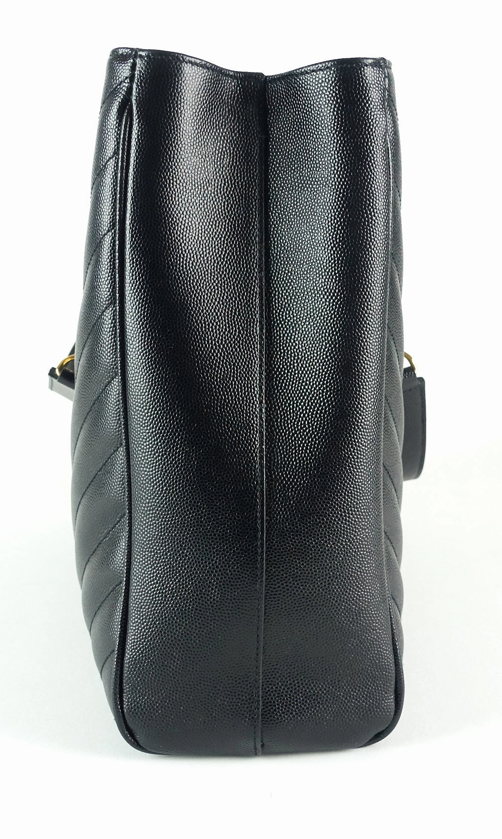 Matelasse Chevron Leather Shopper Bag