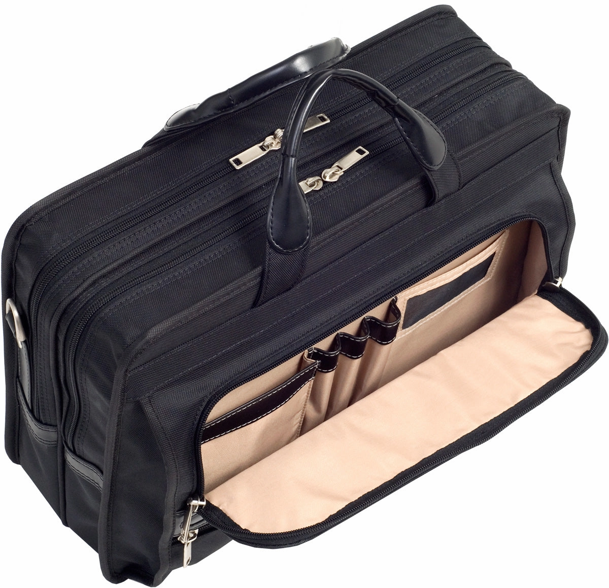 Mcklein P Series Elston Nylon Dbl Compartment Laptop Case