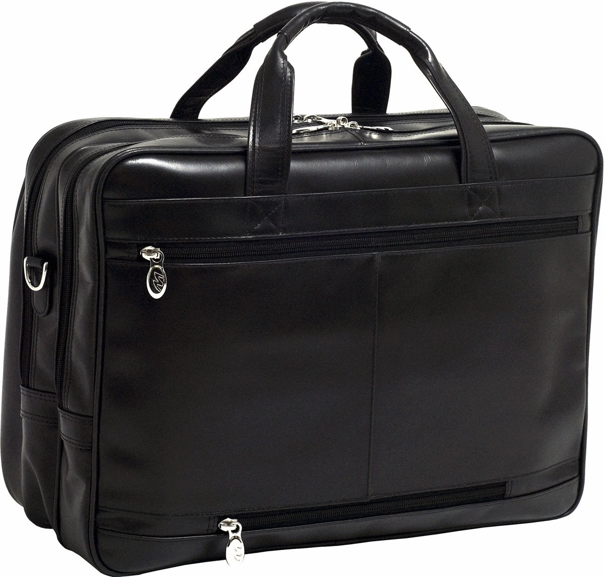 Mcklein R Series Rockford Leather Flythrough 17In Laptop Case