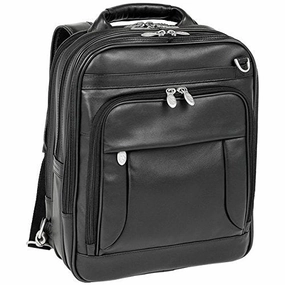 Mcklein Travel Lincoln Park Leather Three-Way Computer Everywhere Briefpack