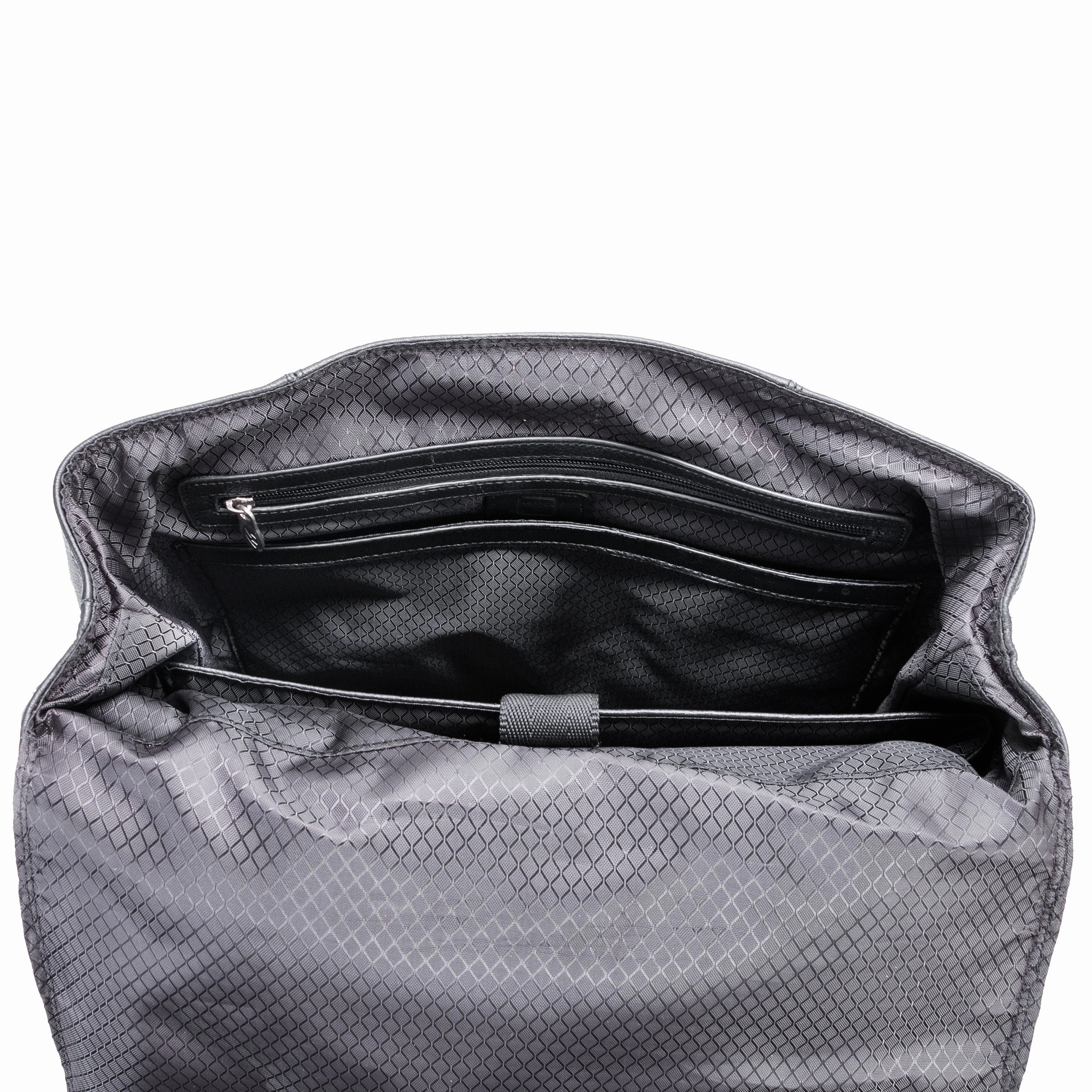 McKlein USA Element 17" Leather Two-Tone Flap-Over Laptop & Tablet Backpack