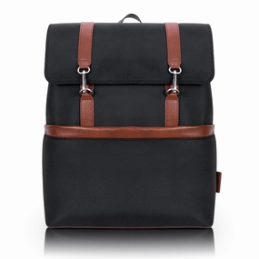 McKlein USA Element 17" Nylon Two-Tone Flap-Over Laptop & Tablet Backpack