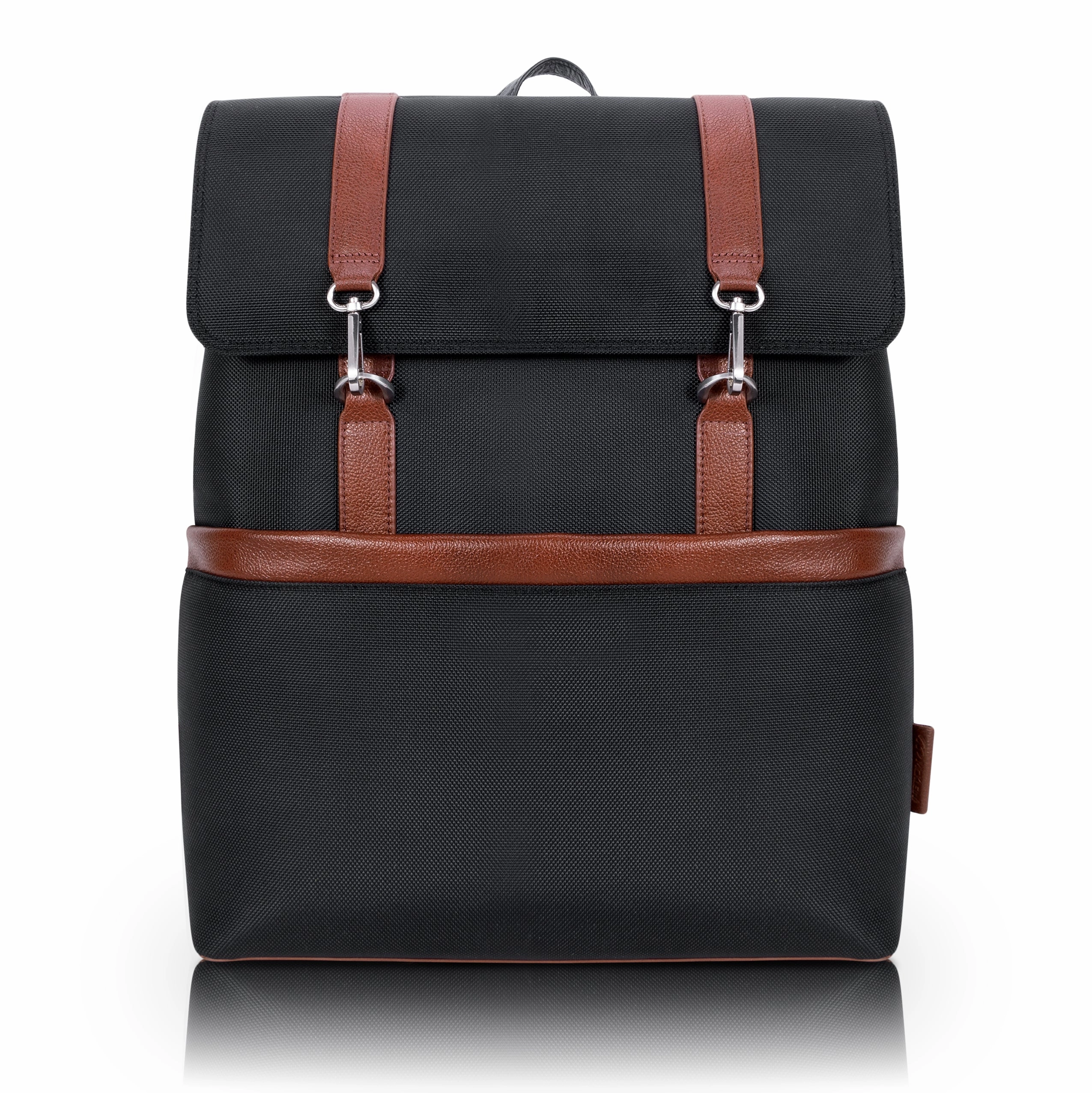 McKlein USA Element 17" Nylon Two-Tone Flap-Over Laptop & Tablet Backpack