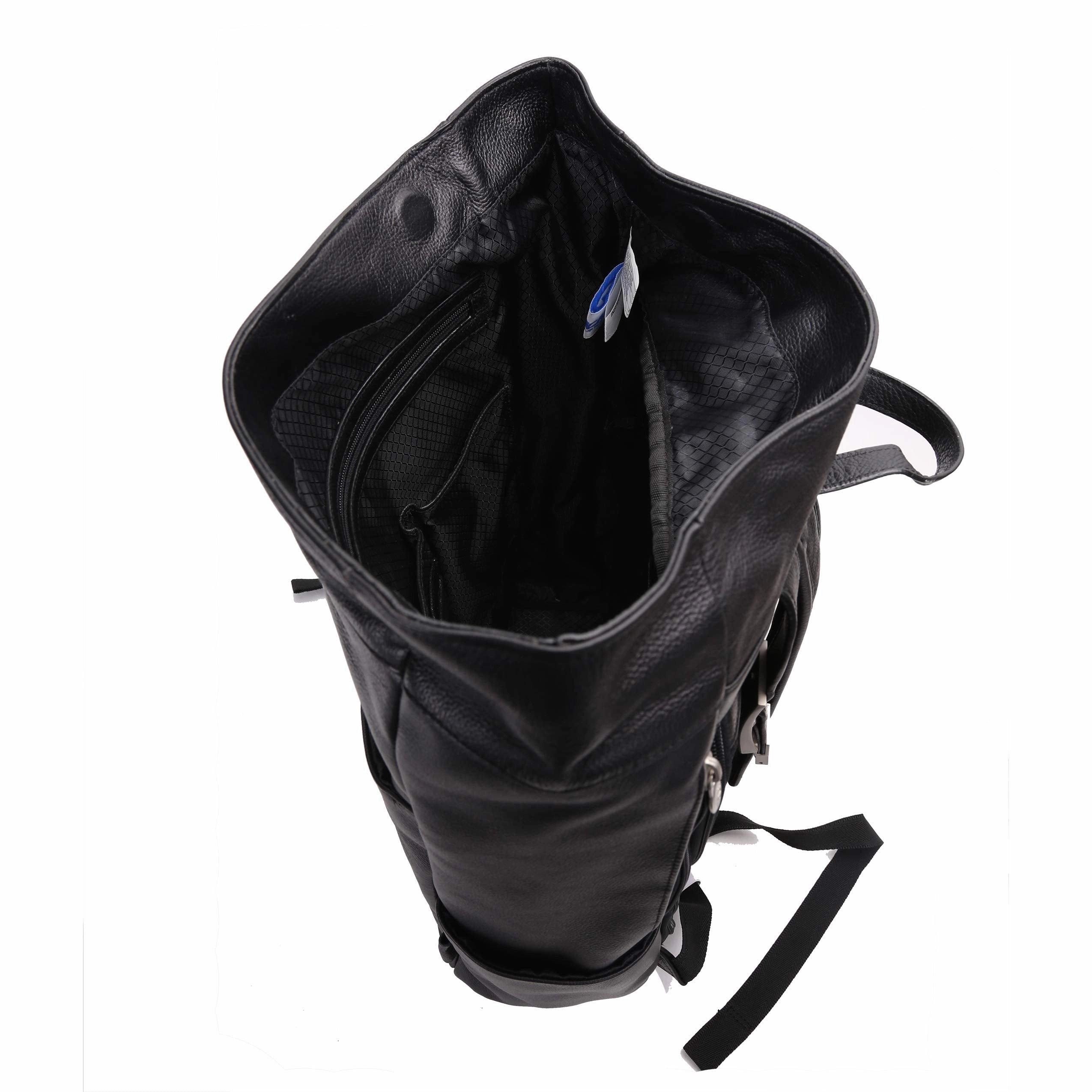 McKlein USA Kennedy 17" Leather Dual Access Laptop Backpack