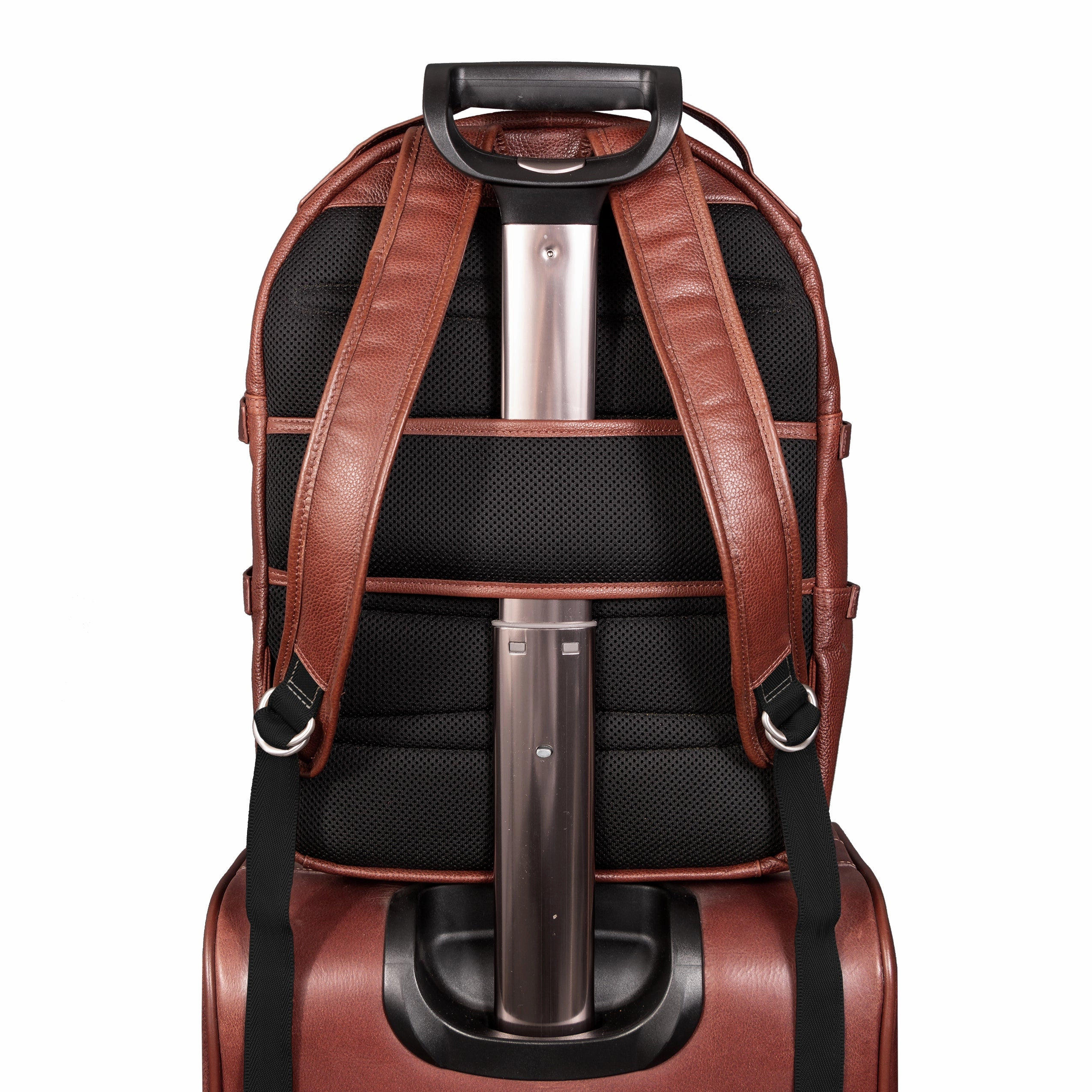 McKlein USA Oakland 15" Leather Business Casual Laptop & Tablet Backpack