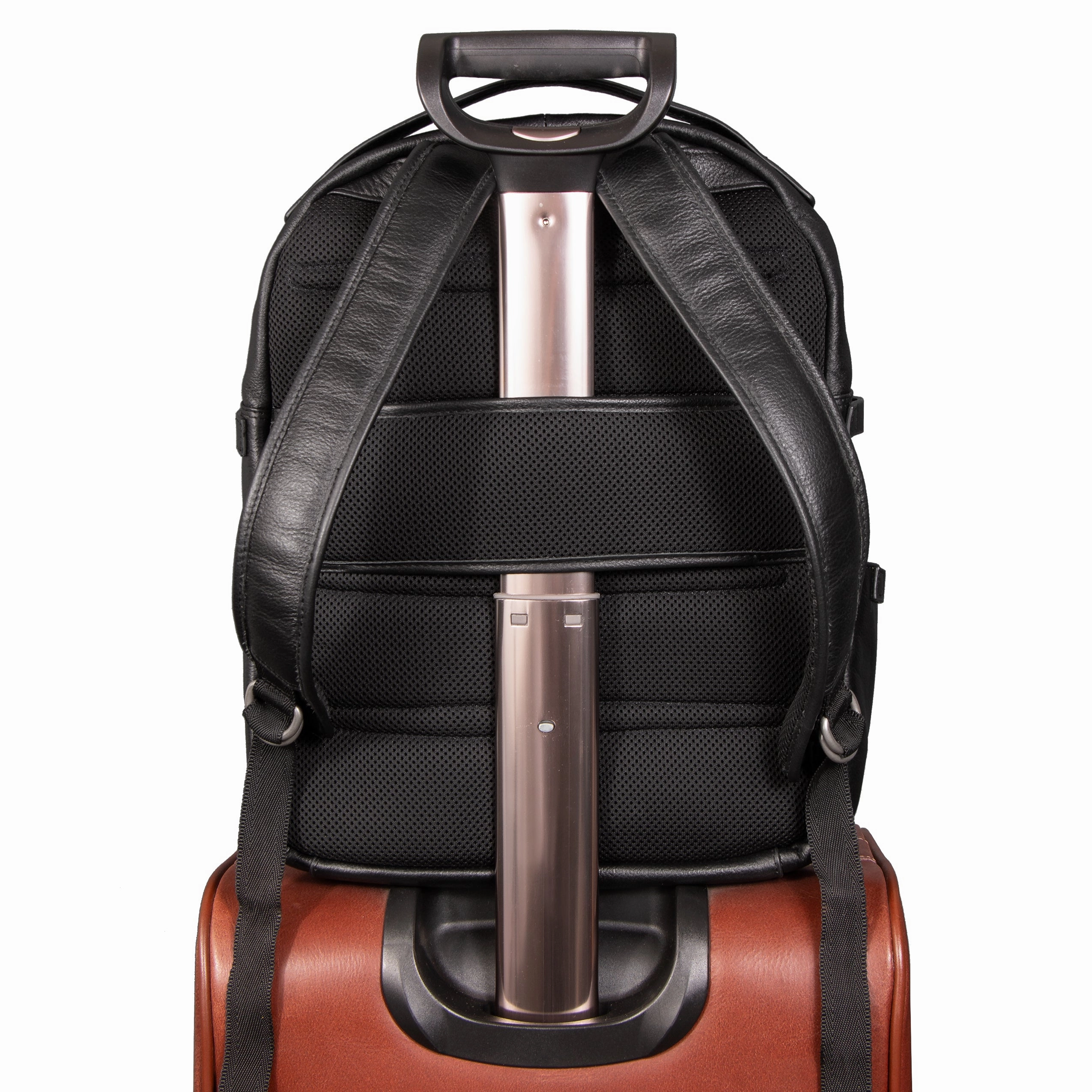 McKlein USA Oakland 15" Leather Business Casual Laptop & Tablet Backpack