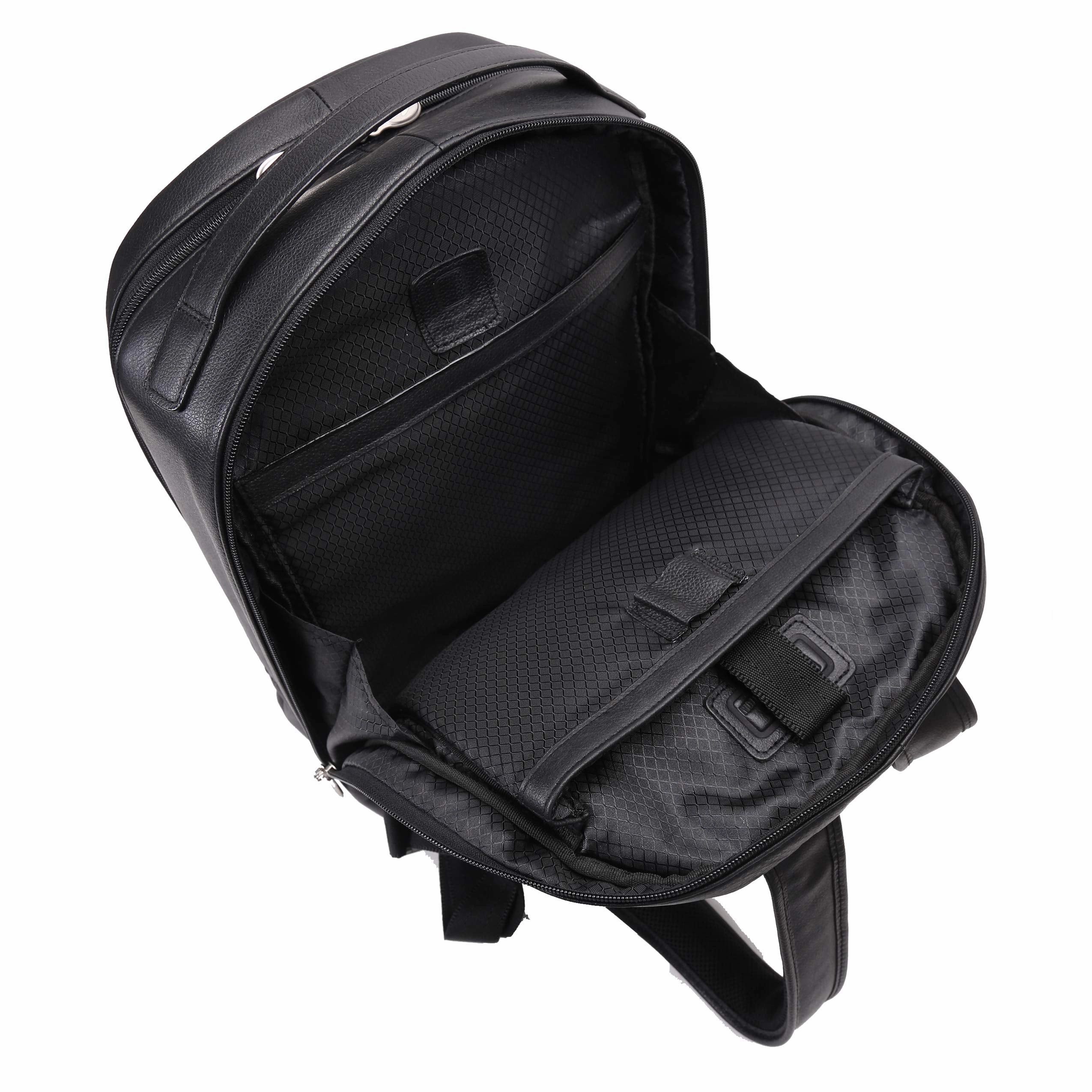McKlein USA Parker 15" Leather Dual Compartment Laptop Backpack