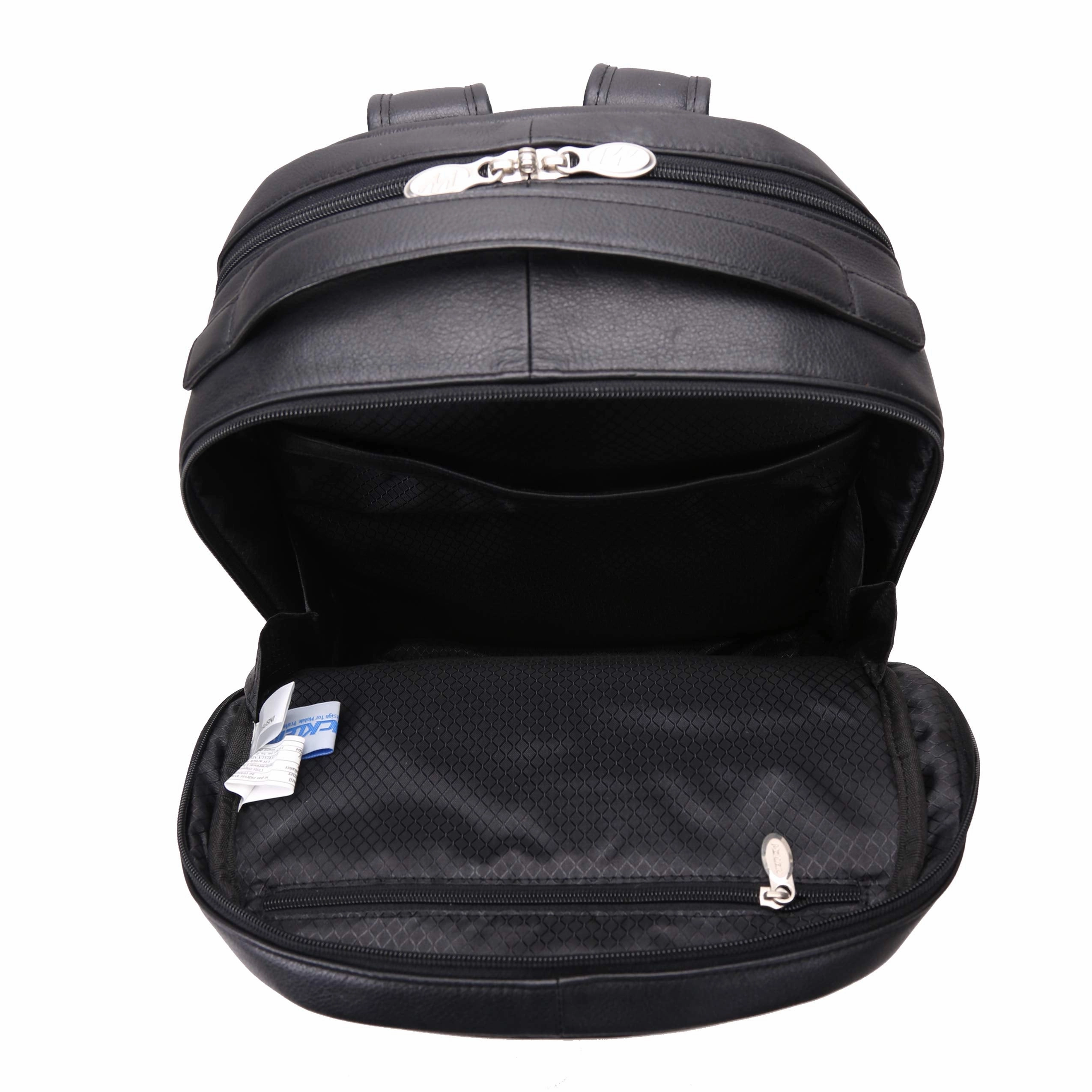 McKlein USA Parker 15" Leather Dual Compartment Laptop Backpack