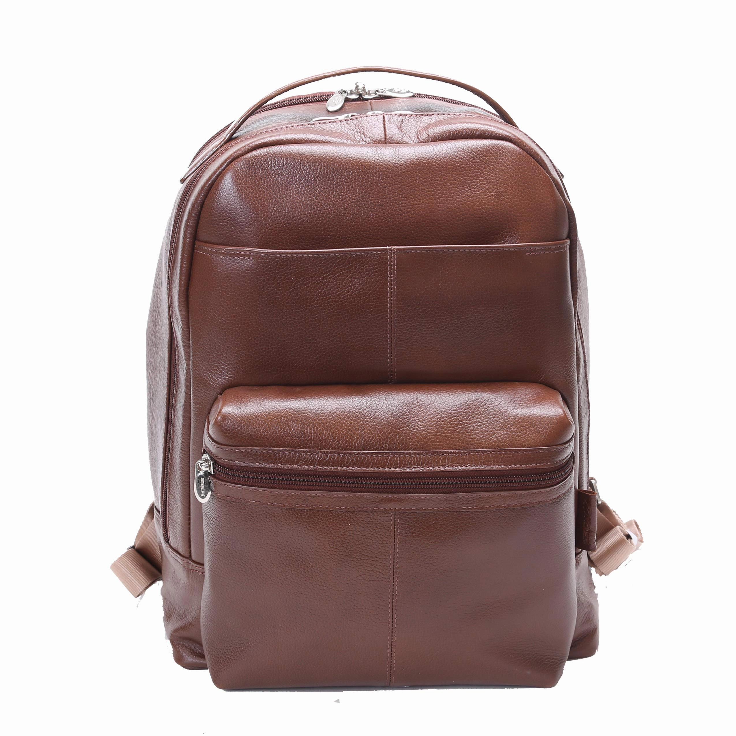 McKlein USA Parker 15" Leather Dual Compartment Laptop Backpack