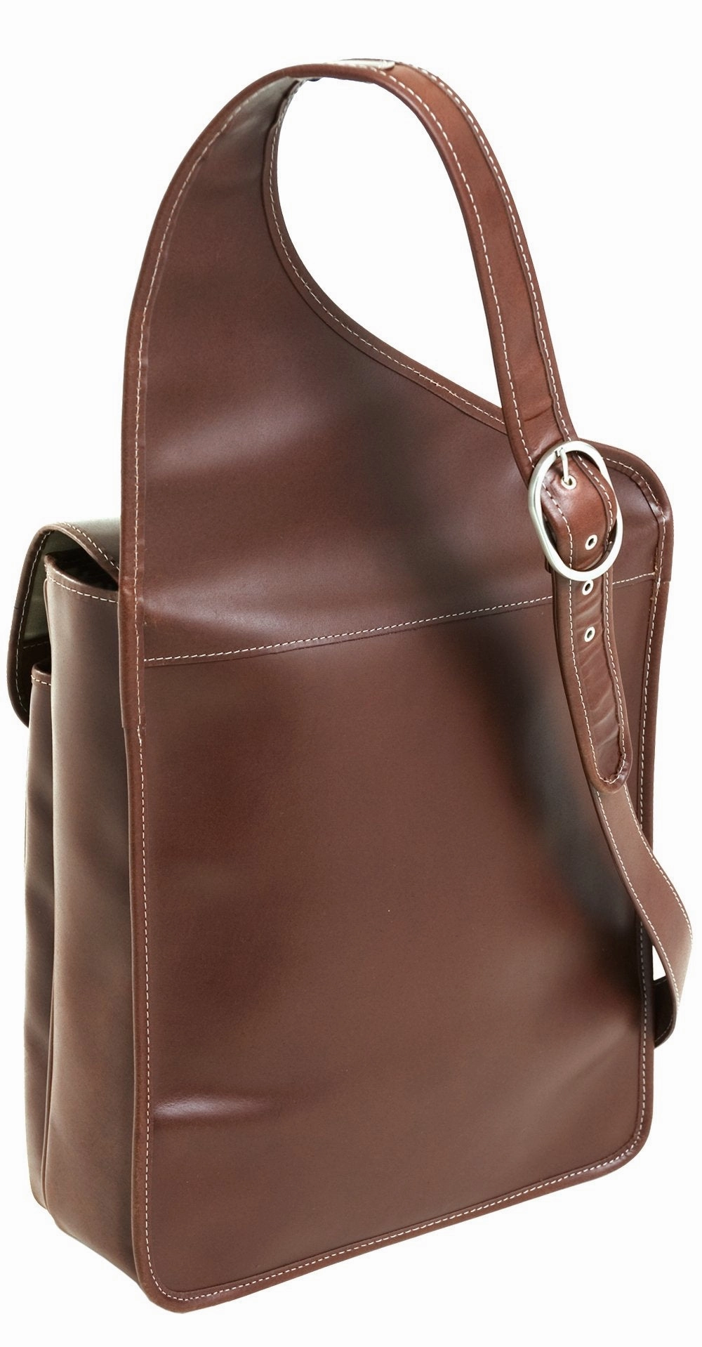 McKlein USA Sabotino 14" Leather Vertical Messenger Bag