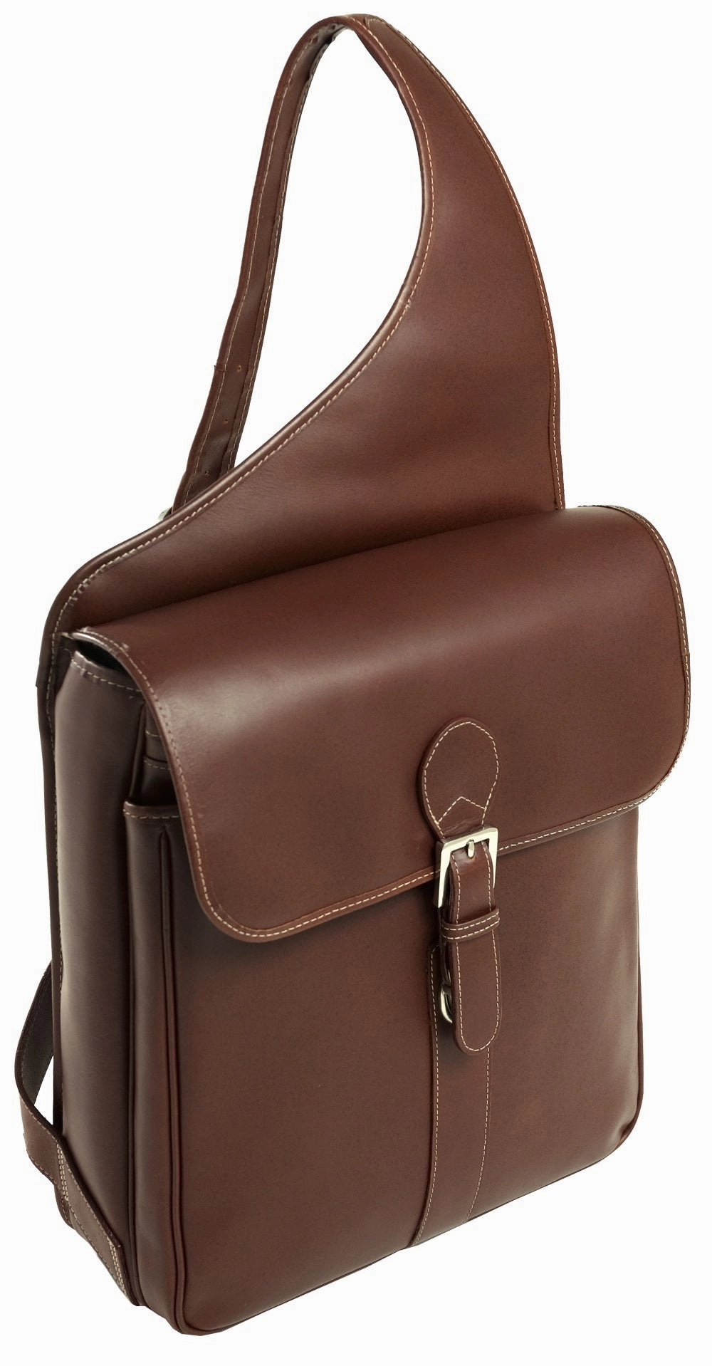 McKlein USA Sabotino 14" Leather Vertical Messenger Bag